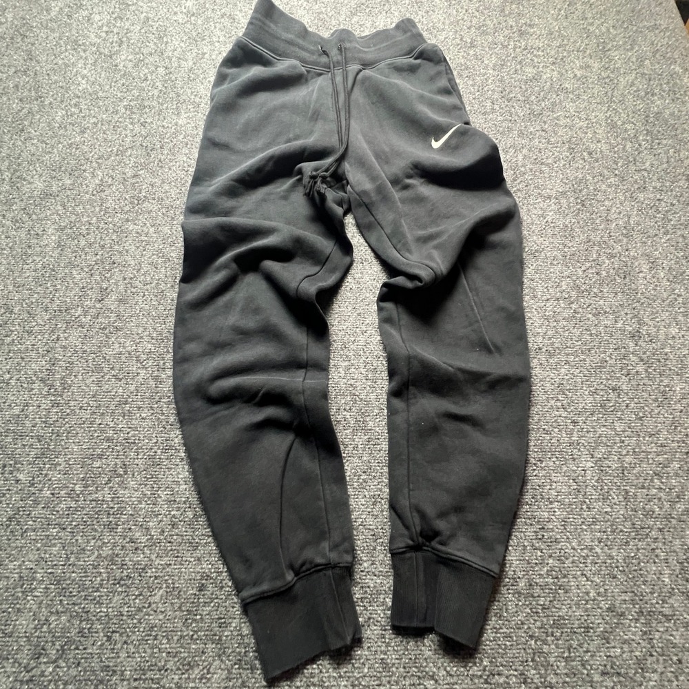Nike Sportswear Phoenix Fleece Joggers Black Swoosh XS Sweatpants‎ Warm Cozy